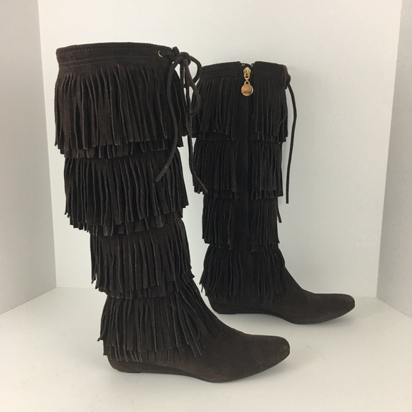 Michael Kors Shoes - Michael Kors 6.5 fringe suede moccasin